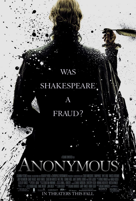 Movie poster for "Anonymous." 