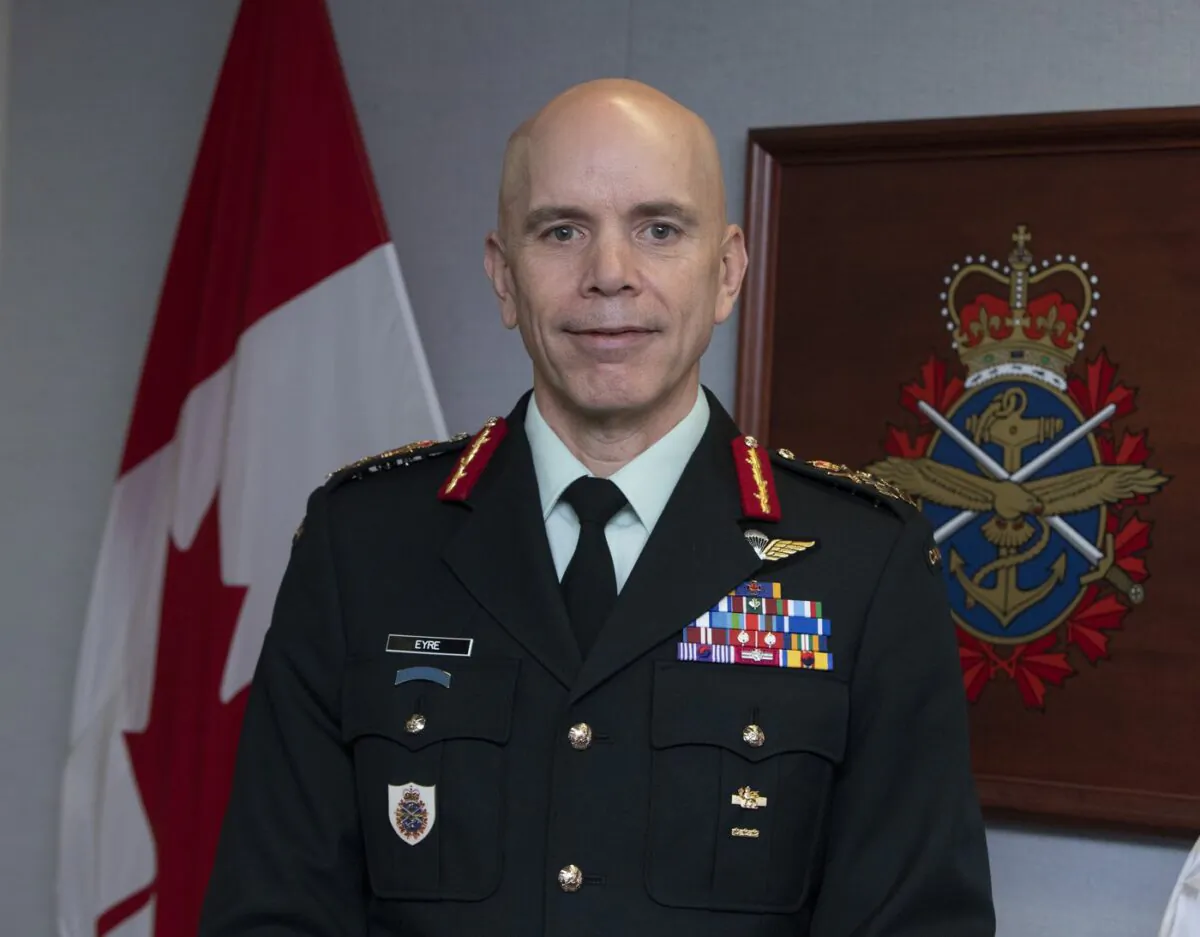 Chief Defence Staff General Wayne Eyre is shown at National Defence Headquarters in Ottawa on Nov. 26, 2021. (The Canadian Press/Fred Chartrand)