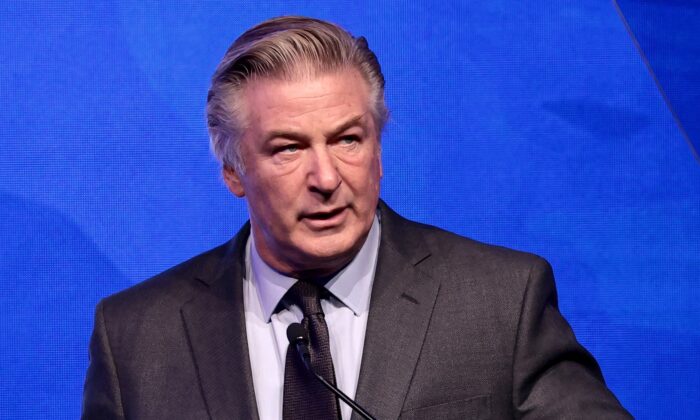 Alec Baldwin speaks during the 2021 RFK Ripple Of Hope Gala at New York Hilton Midtown on Dec. 9, 2021. (Dimitrios Kambouris/Getty Images)