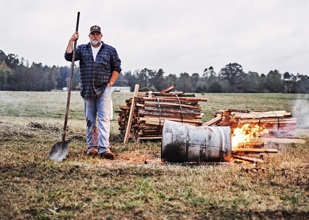 Pat Martin is the pitmaster and owner of Martin's Bar-B-Que Joint, which has locations in Tennessee, Kentucky, South Carolina, and Alabama. (Courtesy of Andrew Thomas Photography)