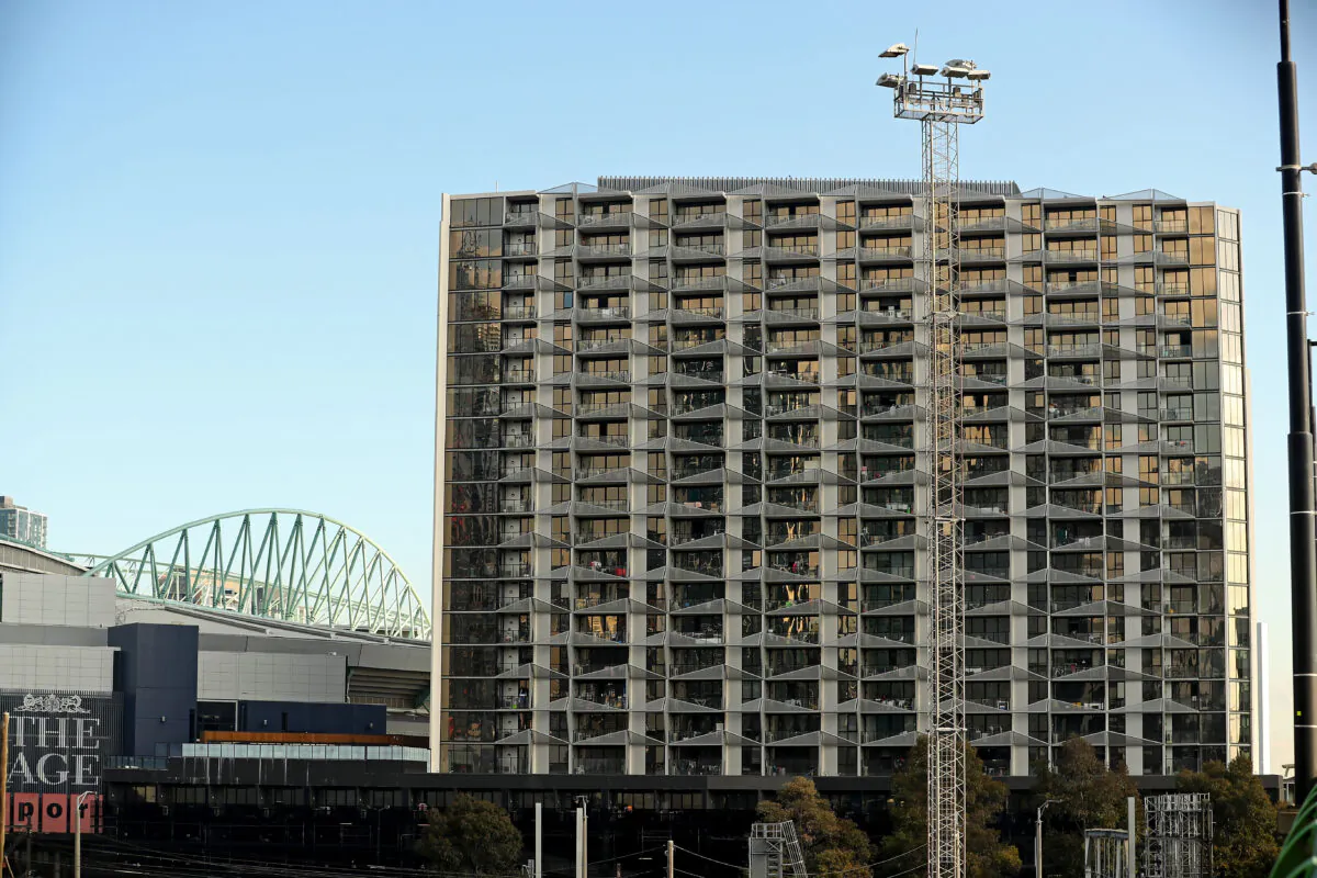A general view of the Lacrosse building in the Docklands in Melbourne, Australia, on June 16, 2017. (Scott Barbour/Getty Images)