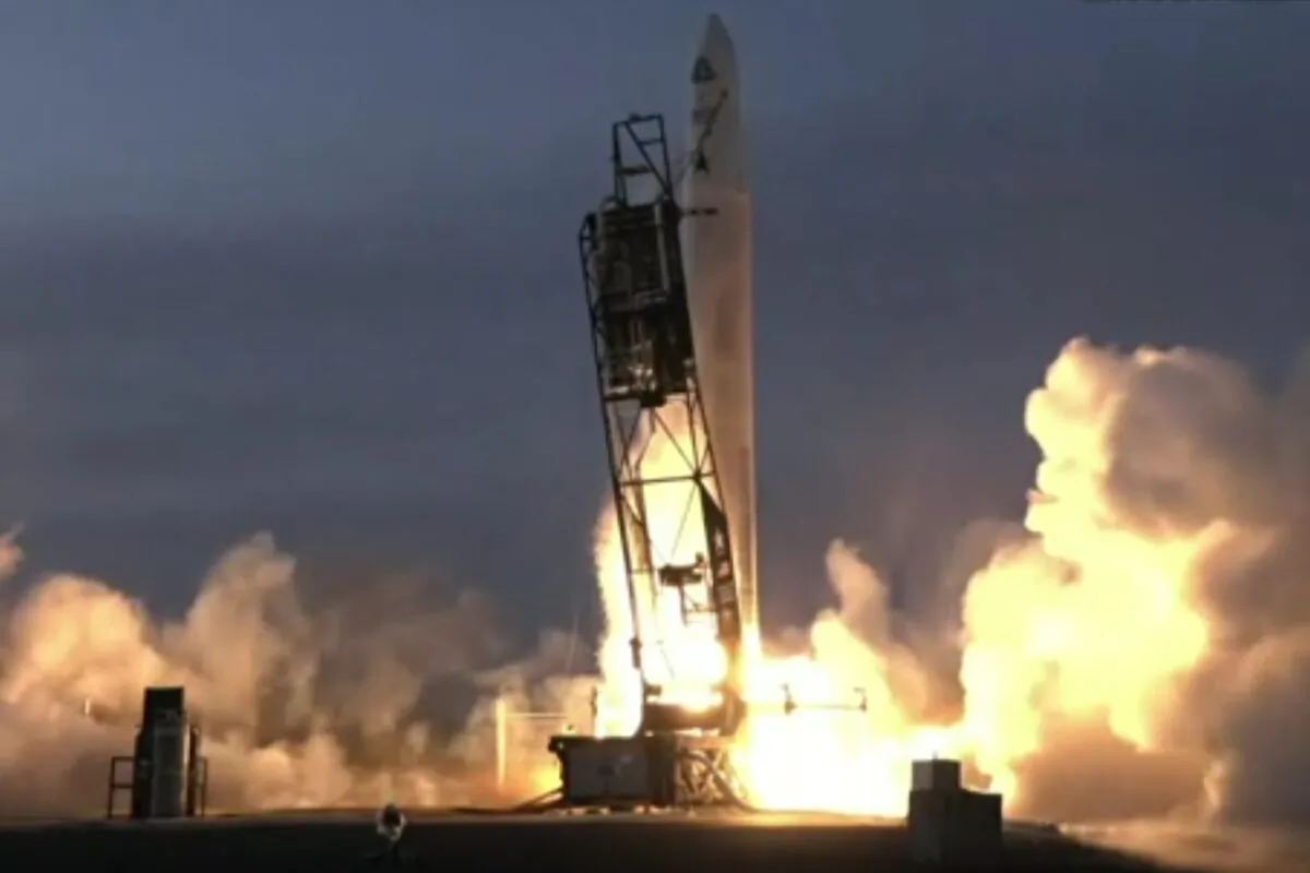 Astra Space launches its Astra-1 mission from the Pacific Spaceport Complex in Kodiak, Alaska on March 15, 2022. (NASASPACEFLIGHT/Astra/Screenshot via The Epoch Times)