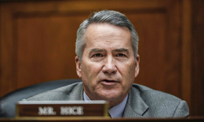 Rep. Jody Hice (R-Ga.) speaks during a House Oversight Committee at Capitol Hill in Washington on Feb. 9, 2022. (Drew Angerer/Getty Images)