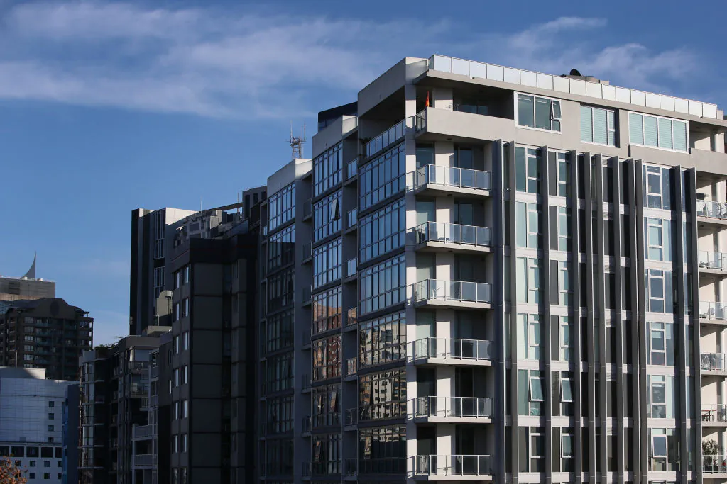 High-rise apartments are seen in the inner city suburb of Surry Hills in Sydney, Australia, on May 8, 2021. (Lisa Maree Williams/Getty Images)