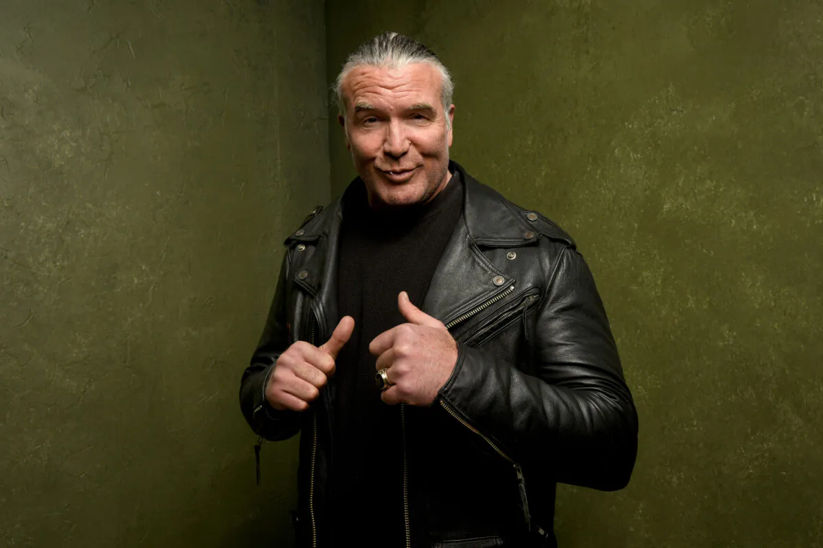 Wrestler Scott Hall from "The Resurrection of Jake The Snake Roberts" poses for a portrait at the Village at the Lift Presented by McDonald's McCafe during the 2015 Sundance Film Festival in Park City, Utah, on Jan. 23, 2015. (Larry Busacca/Getty Images)