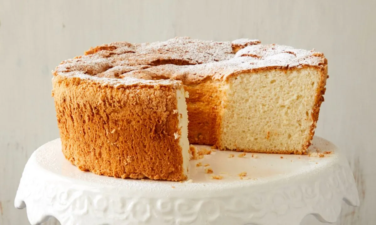 Sweet and light as a feather, angel food cake is the first thing Steele remembers baking with her mom. ("The Fresh Eggs Daily Cookbook" by Lisa Steele)