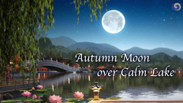 Peaceful Zither Music Portrays a Beautiful Moonlit Lake | Musical Moments