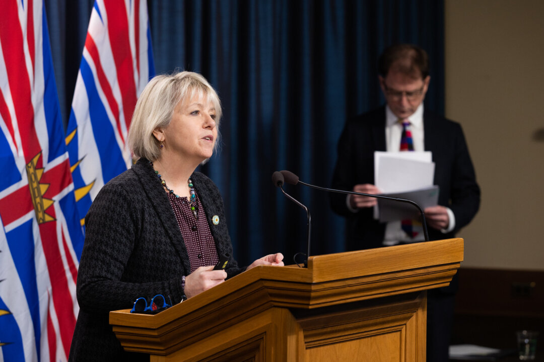 B.C.’s Chief Provincial Health Officer Dr. Bonnie Henry and Health Minister Adrian Dix provide an update on COVID-19 on March 10, 2022. (B.C. Ministry of Health)