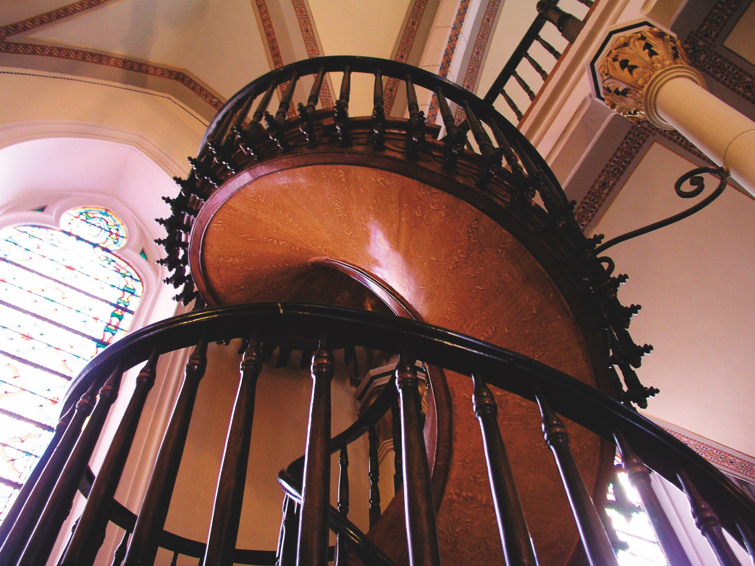 loretto chapel staircase close up