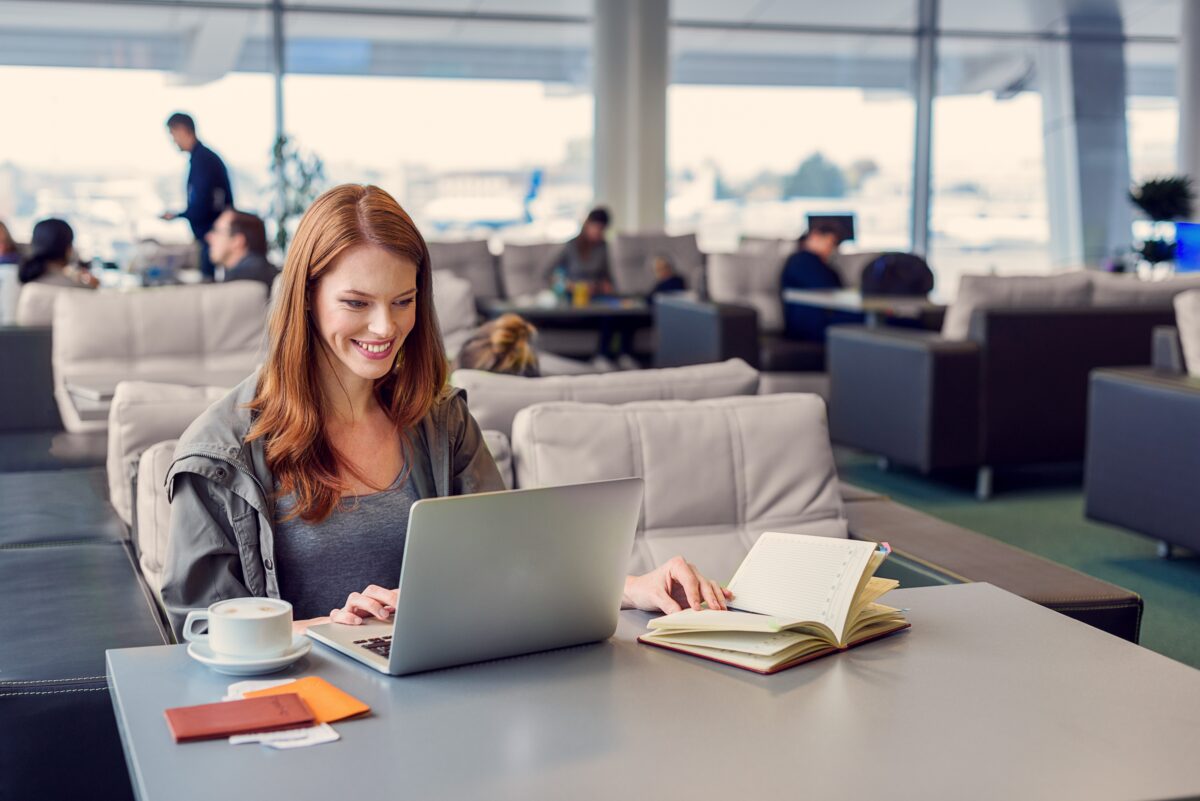 Airport lounges can be a comfortable retreat from the bustle of big airports. (Olena Yakobchuk/Shutterstock)