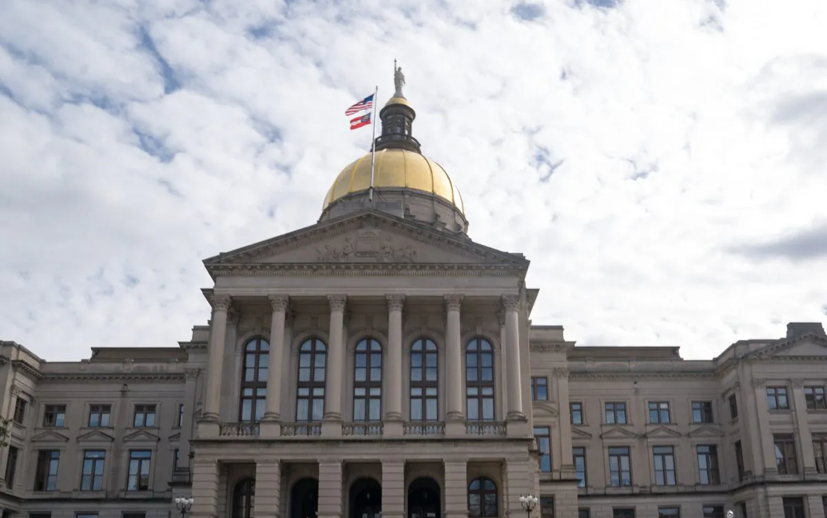 The Georgia Capitol building in Atlanta on Jan. 17, 2021. (Megan Varner/Getty Images)