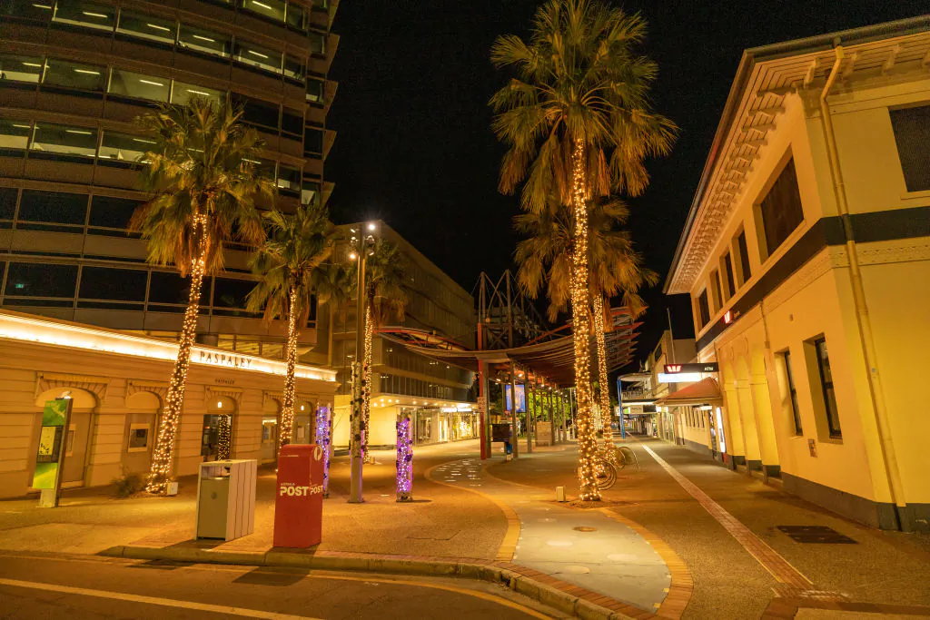 Darwin CBD during lockdown in Darwin, Australia on Aug. 16, 2021. (Charlie Bliss/Getty Images)