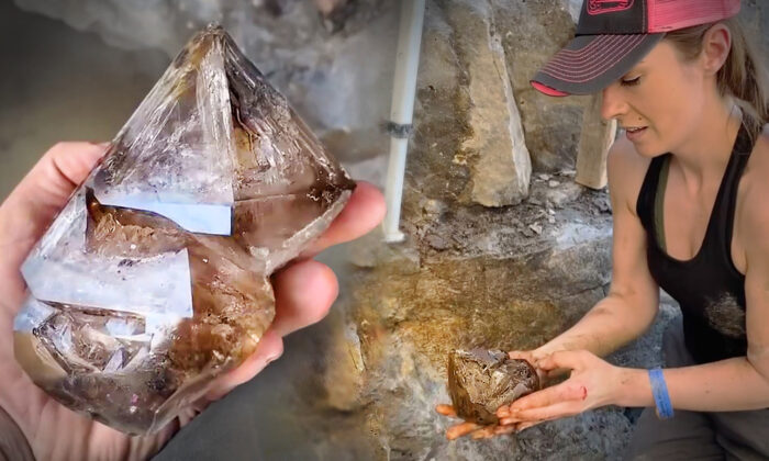Crystal Hunters Extract Chunks of Quartz Worth $30,000 With Bare Hands, And Their Treasure-Hunting Videos Go Viral