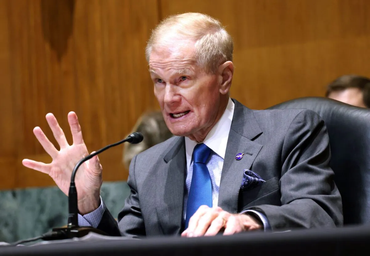 NASA Administrator Bill Nelson testifies during a Senate Appropriations Subcommittee on NASA's fiscal year 2022 budget request at the Dirksen Senate Office Building in Washington, on June 15, 2021. (Kevin Dietsch/Getty Images)
