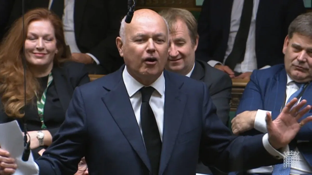 Conservative Party MP Sir Iain Duncan Smith (House of Commons)