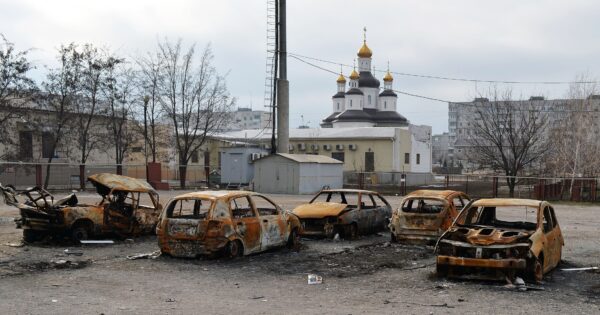 Mariupol bomb scene