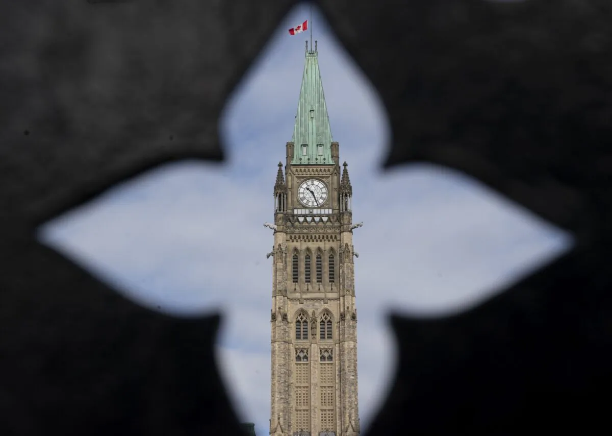 The Peace Tower is seen on Parliament Hill in Ottawa as politicians begin returning to work on Oct. 5, 2021. (The Canadian Press/Adrian Wyld)