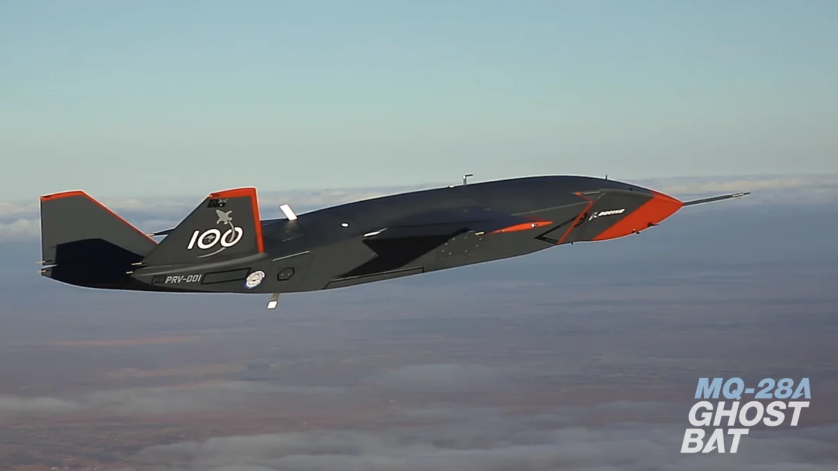 Boeing's Australia-made unmanned MQ-28A Ghost Bat aircraft. (Boeing)