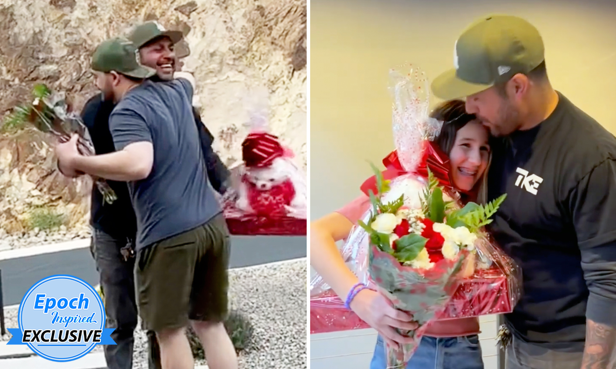 Husband Greets Wifes Ex With Heartwarming Hug When He Visits With Gifts  for Their Daughter | The Epoch Times