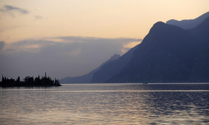 Lake Garda near Malcesine, northern Italy, on Oct. 6, 2008. (Oliver Lang/DDP/AFP via Getty Images)