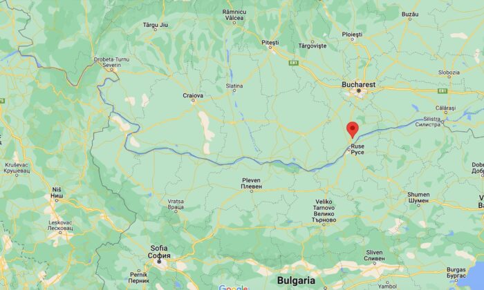 A map showing Oinacu, Romania. (Google Maps/Screenshot via The Epoch Times)