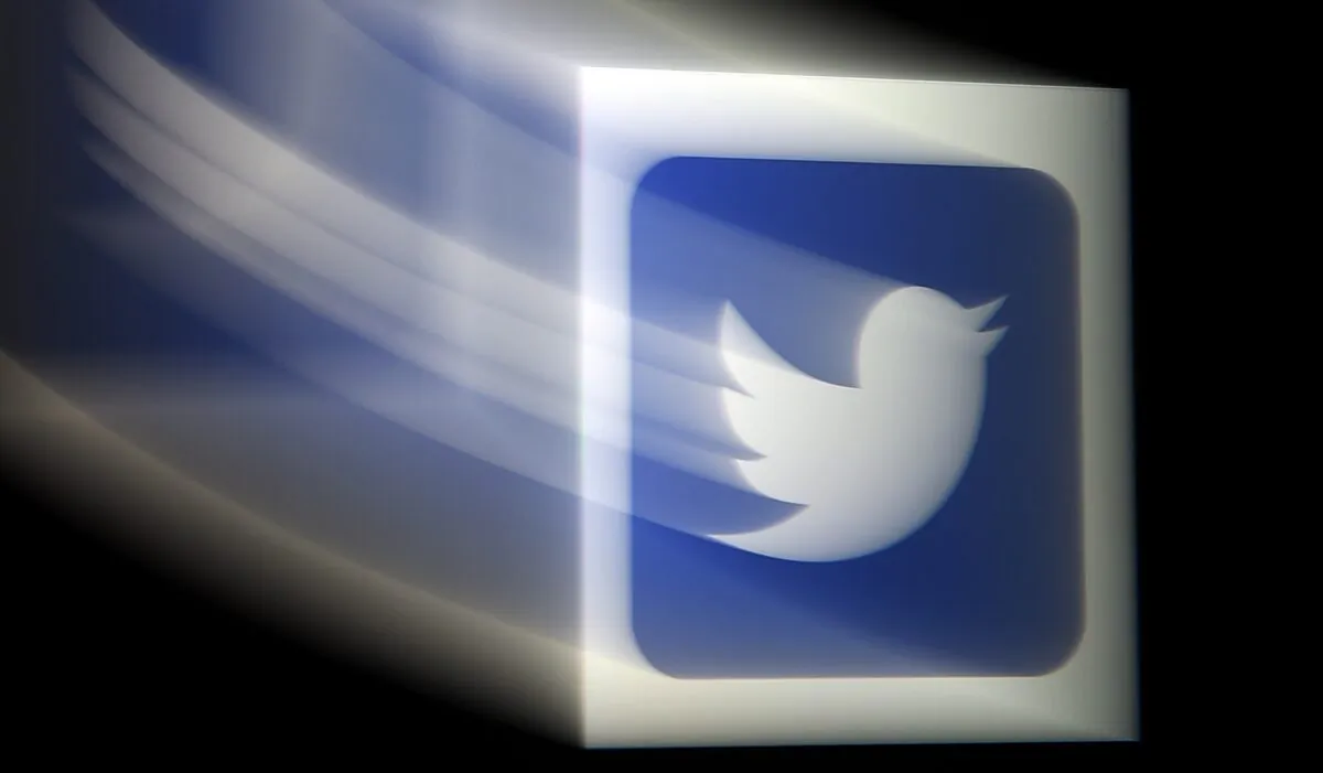 A Twitter logo is displayed on a mobile phone in Arlington, Va., on Aug. 10, 2020. (Olivier Douliery/AFP via Getty Images)