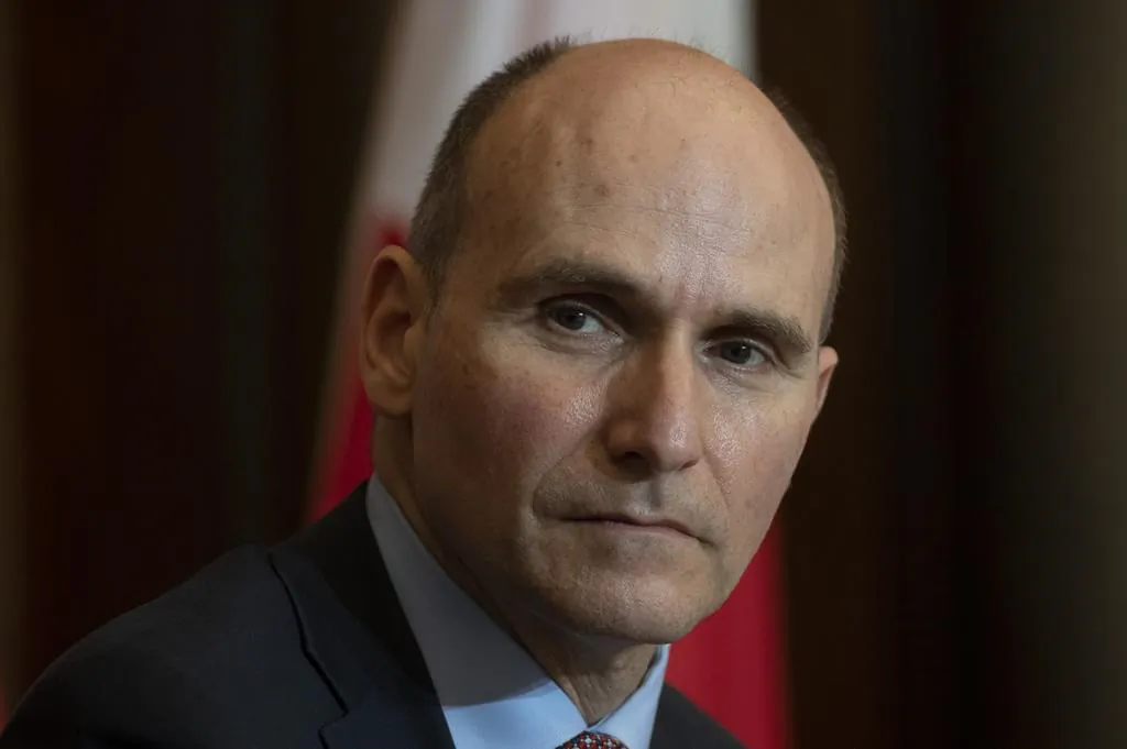 Health Minister Jean-Yves Duclos is seen during a news conference, on Feb. 15, 2022 in Ottawa. (The Canadian Press/Adrian Wyld)