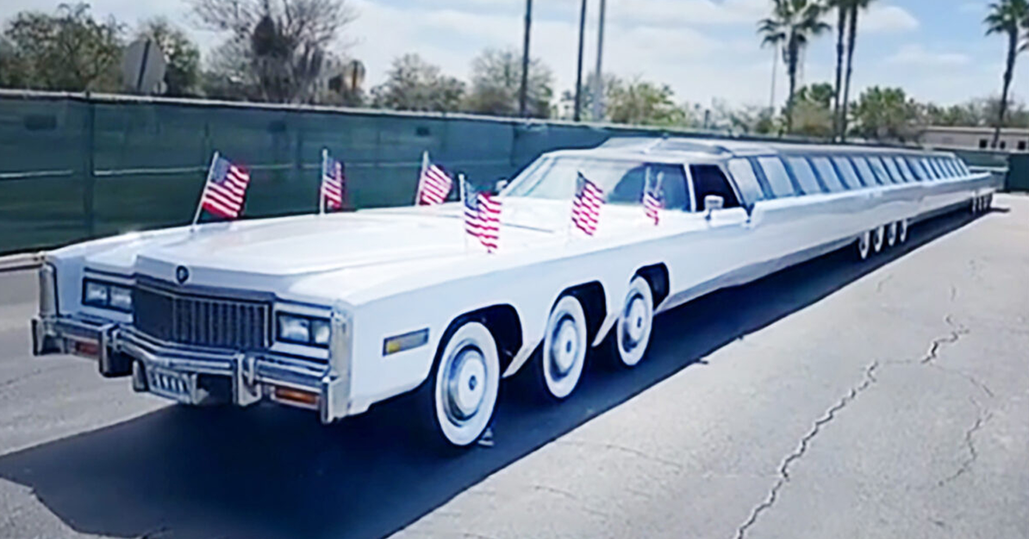 Man Builds 100Foot Limo With Swimming Pool, Helipad, Sets Guinness