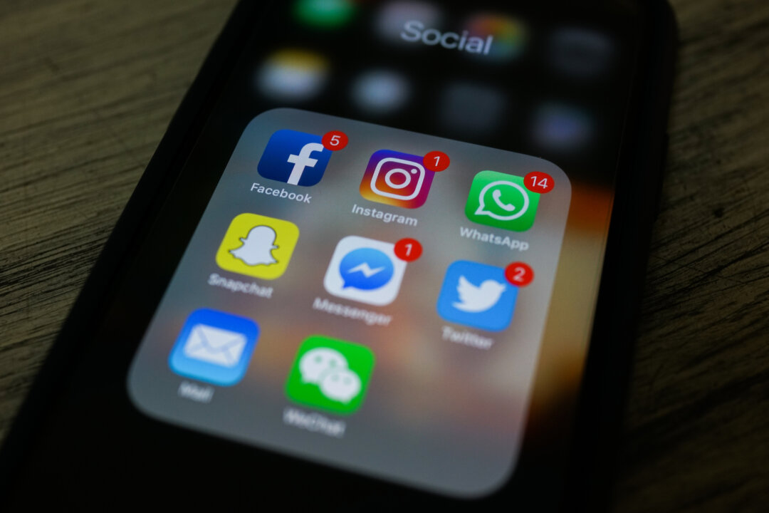 Social media apps on a smartphone are shown in a file photo. (Chandan Khanna/AFP via Getty Images)