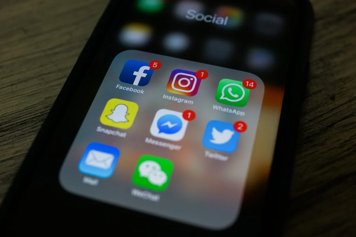 Social media apps on a smartphone in this file photo. (Chandan Khanna/AFP via Getty Images)