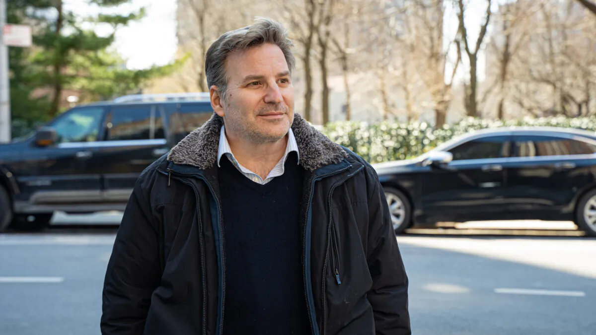 Paul Rossi, a former teacher at Grace Church School in Manhattan, in New York on March 14, 2022. Otabius Williams/Epoch Times