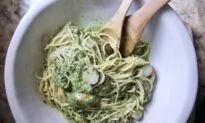 Spaghetti With Pesto Sauce