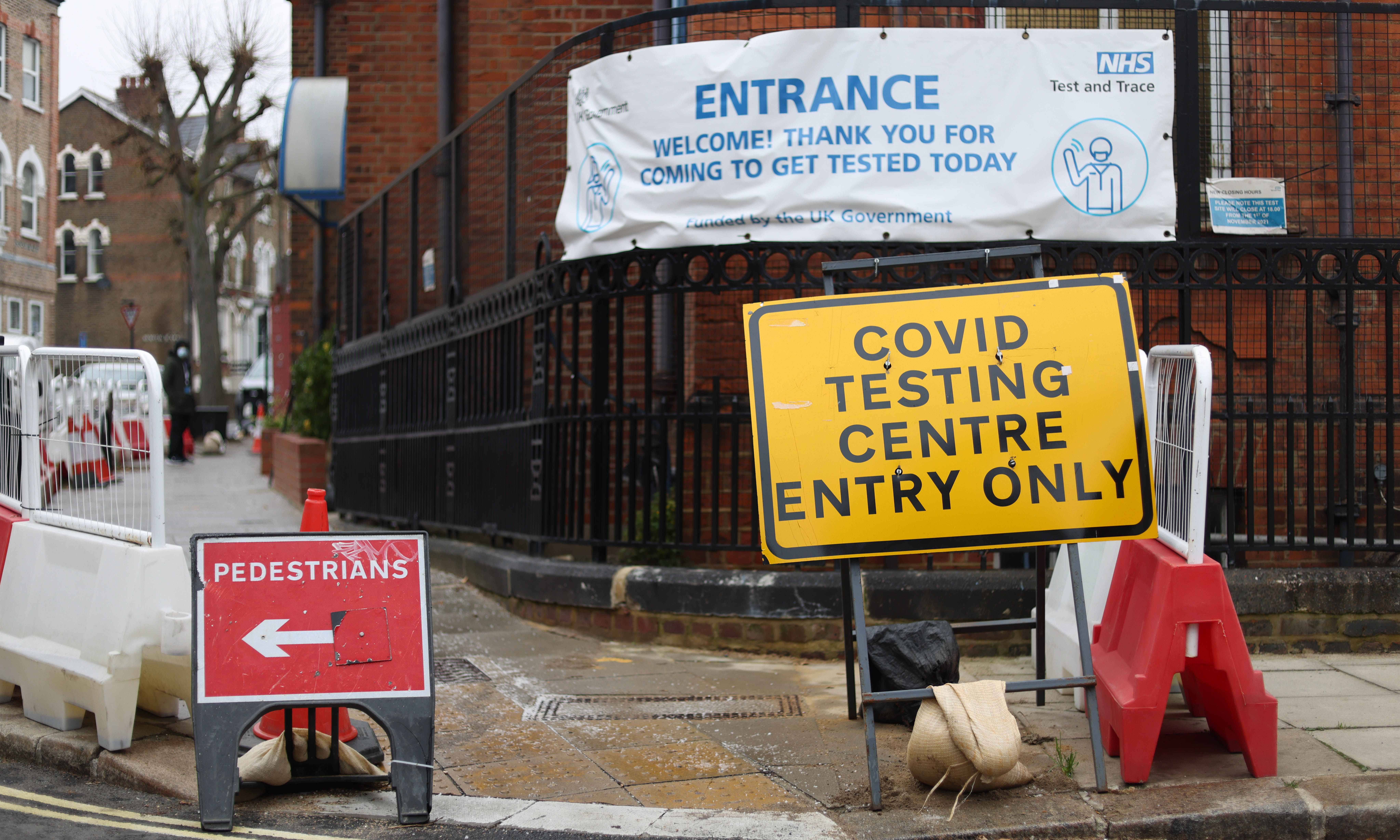 UK COVID-19 testing centre