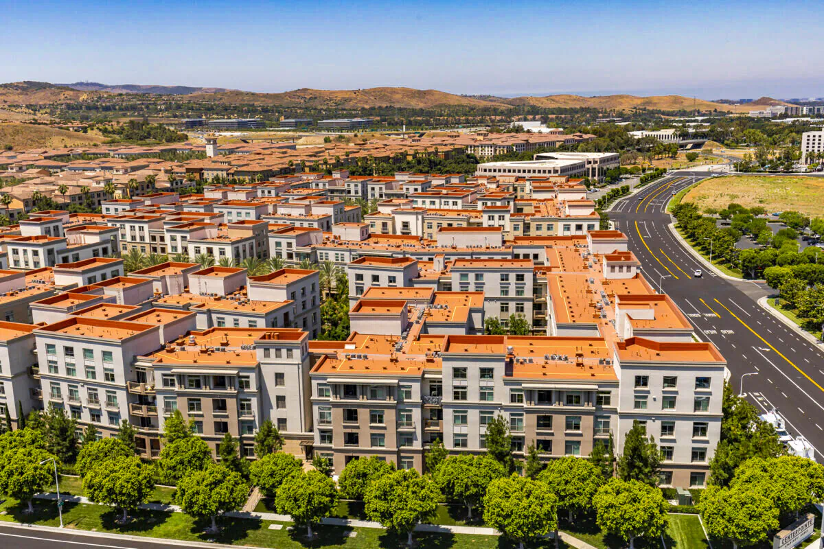Housing complexes in Irvine, Calif., on June 26, 2020. (John Fredricks/The Epoch Times)