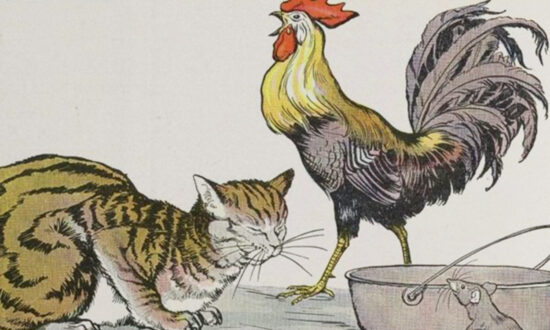 Aesop’s Fables: The Cat, the Cock, and the Young Mouse