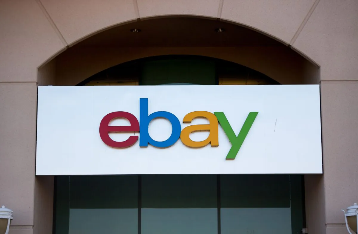 An Ebay logo is seen in San Jose, Calif. on Nov. 4, 2016. (Josh Edelson/AFP via Getty Images)