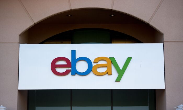 An Ebay logo is seen in San Jose, Calif. on Nov. 4, 2016. (Josh Edelson/AFP via Getty Images)