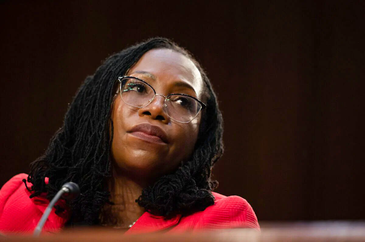 Judge Ketanji Brown Jackson testifies before the Senate Judiciary Committee on her nomination to serve on the Supreme Court, in Washington on March 22, 2022. (Jim Watson/AFP via Getty Images)