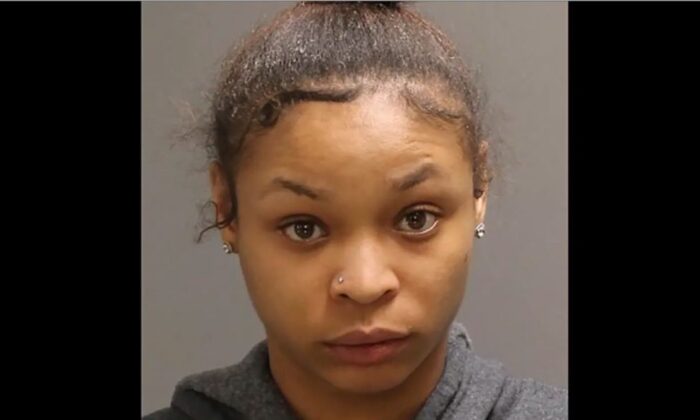 Jayana Tanae Webb in a police mugshot photo. (Philadelphia Police Department)
