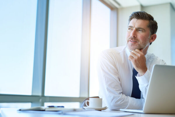 Attractive,Mature,Business,Executive,With,A,Stylish,Short,Beard,,Sitting