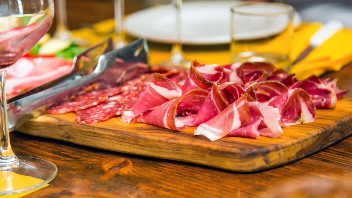 Prosciutto, produced on a small family farm. (Courtesy to Addie Mannan Photography, Rick)