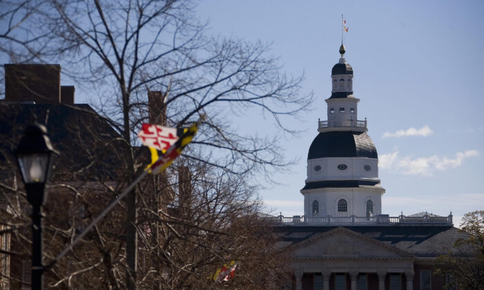 The Maryland State Capitol Building in Annapolis, Md., in a file image. (Jim Watson/AFP via Getty Images)