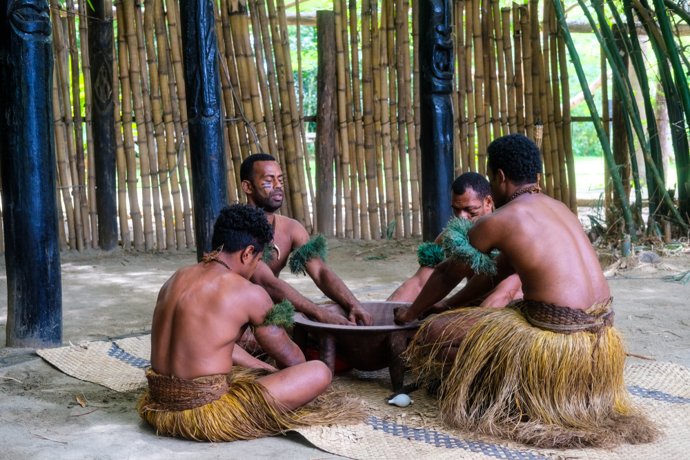 Nadi/,Fiji,Islands-november,24,2018:,Fijian,Warrior,Doing,The,National,Kava