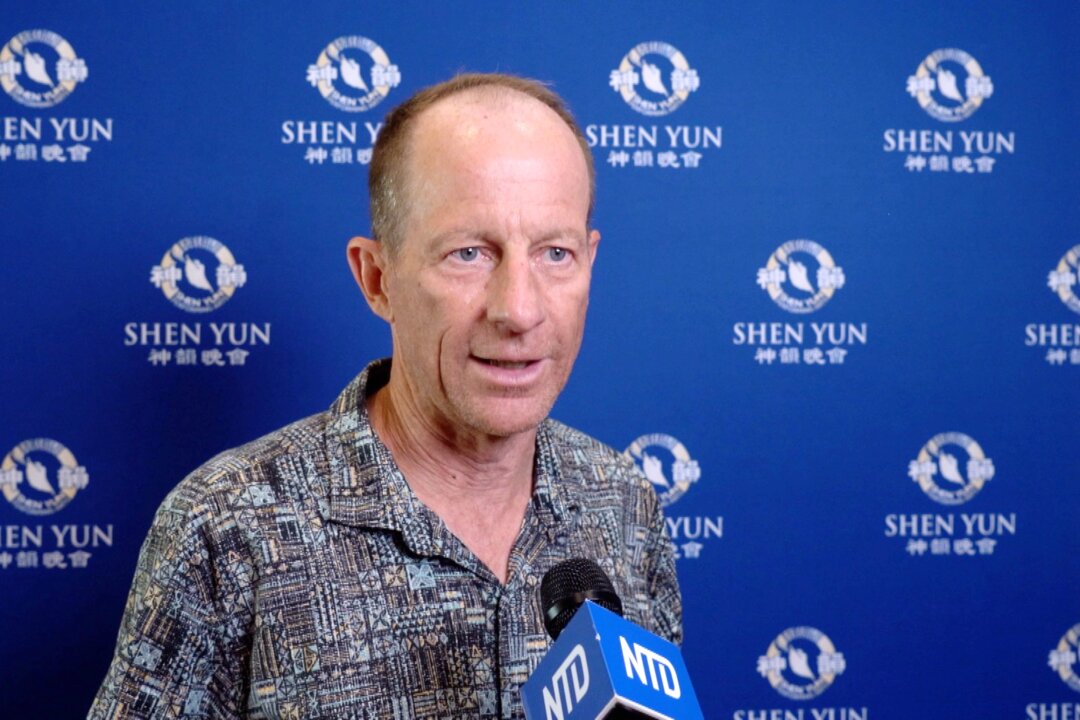 David R. Stilwell, former assistant secretary of State for the Bureau of East Asian and Pacific Affairs, at the Shen Yun performance at Blaisdell Concert Hall, on March 26, 2022, in Honolulu. (NTD)