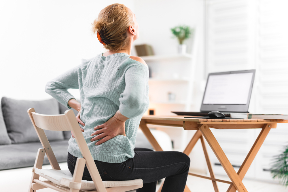 With major changes to how we work, such as working from home, our posture might be affected if we do not take the time to work on our posture, and reduce back pain. (Shutterstock)