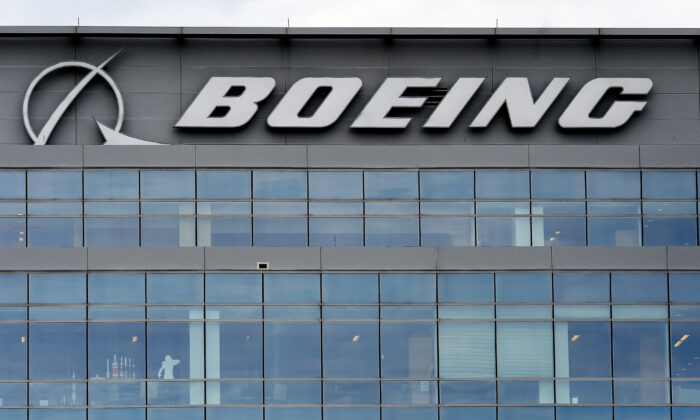 The Boeing regional headquarters in Arlington, Va., on April 29, 2020. (Olivier Douliery/AFP via Getty Images)