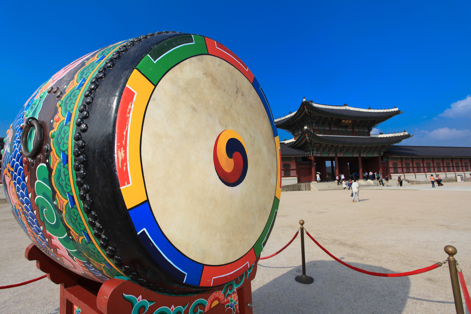 Traditional Korean buk drum. (wunchana/Shutterstock). 