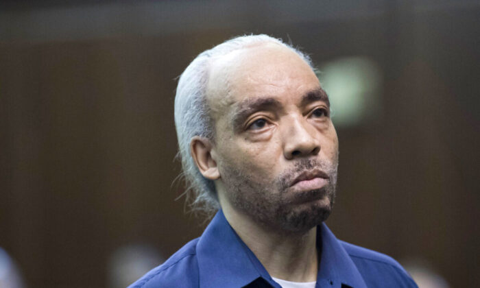 Rapper Kidd Creole, whose real name is Nathaniel Glover, is arraigned in New York, Aug. 3, 2017, after he was arrested on a murder charge. (Steven Hirsch/New York Post via AP, Pool, File)