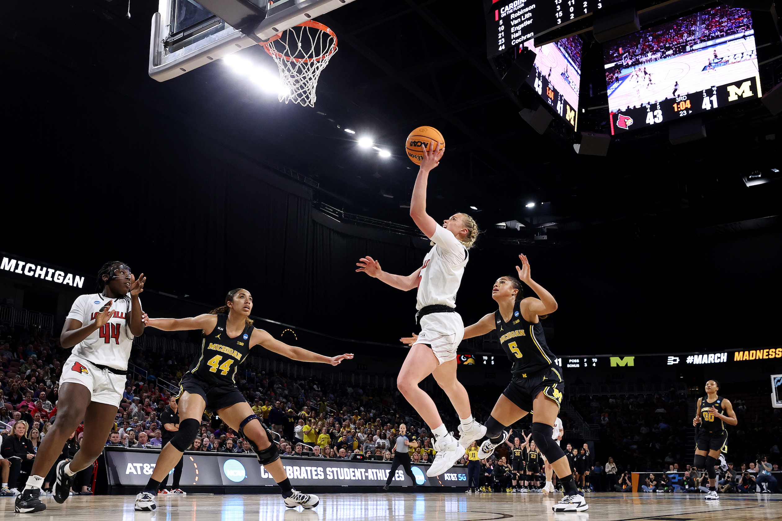 March Madness 2022: Louisville beats Michigan 62-50, returns to Final Four