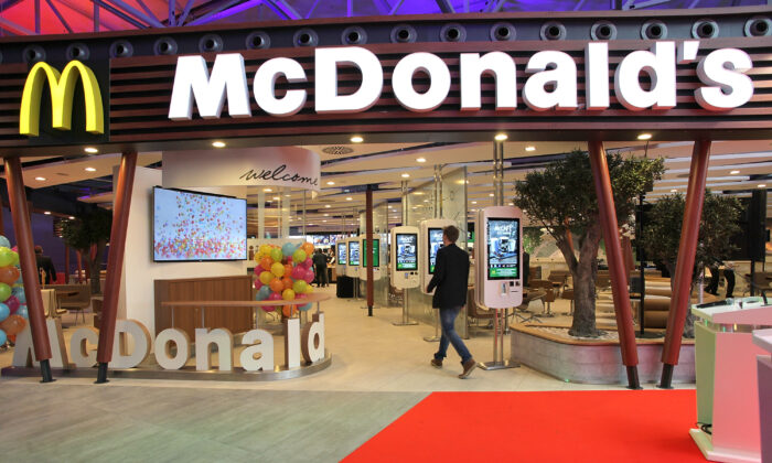 The McDonald's Flagship Restaurant at Frankfurt International Airport in Frankfurt am Main, Germany on March 30, 2015. (Hannelore Foerster/Getty Images)